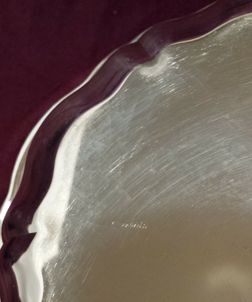 ONEIDA SILVERPLATE CHIPPENDALE BOWL 7-5/8" ROUND