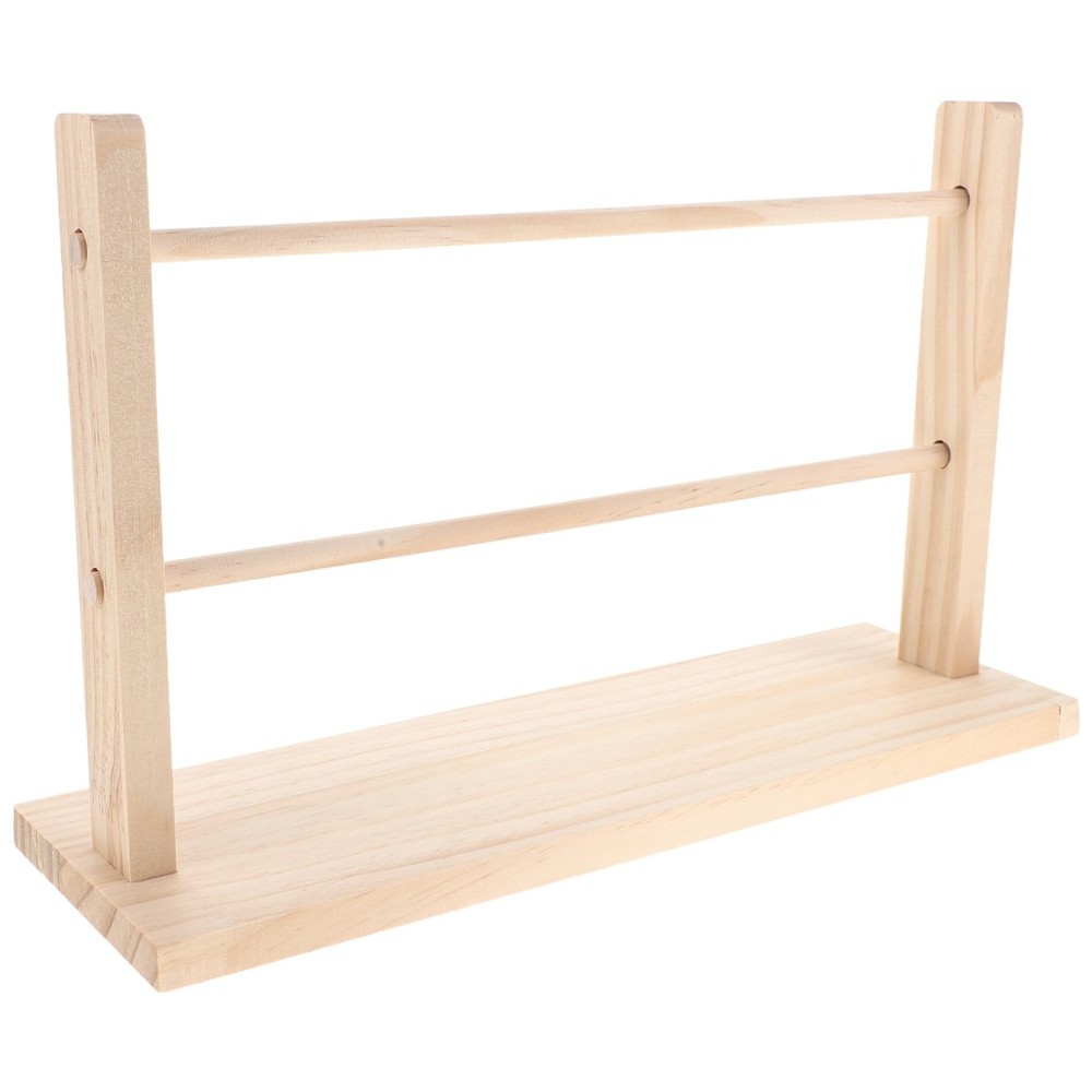 Solid Wood Ribbon Storage Rack Portable Organizer Display Holder