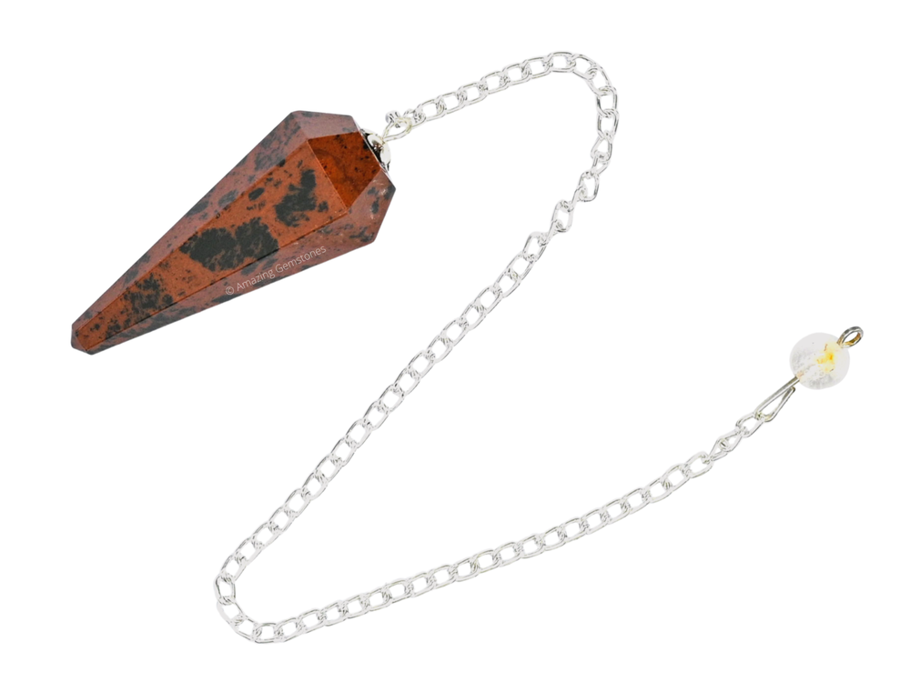 Mahogany Obsidian Dowsing Crystal Pendulum