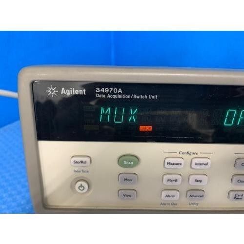 Agilent/Keysight 34970A + 34901A Data Logger Switch Unit Used Tested