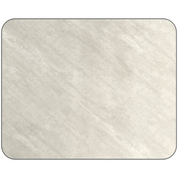 24" x 30" Rectangular Restaurant Table Top with White Laminate Top Finish