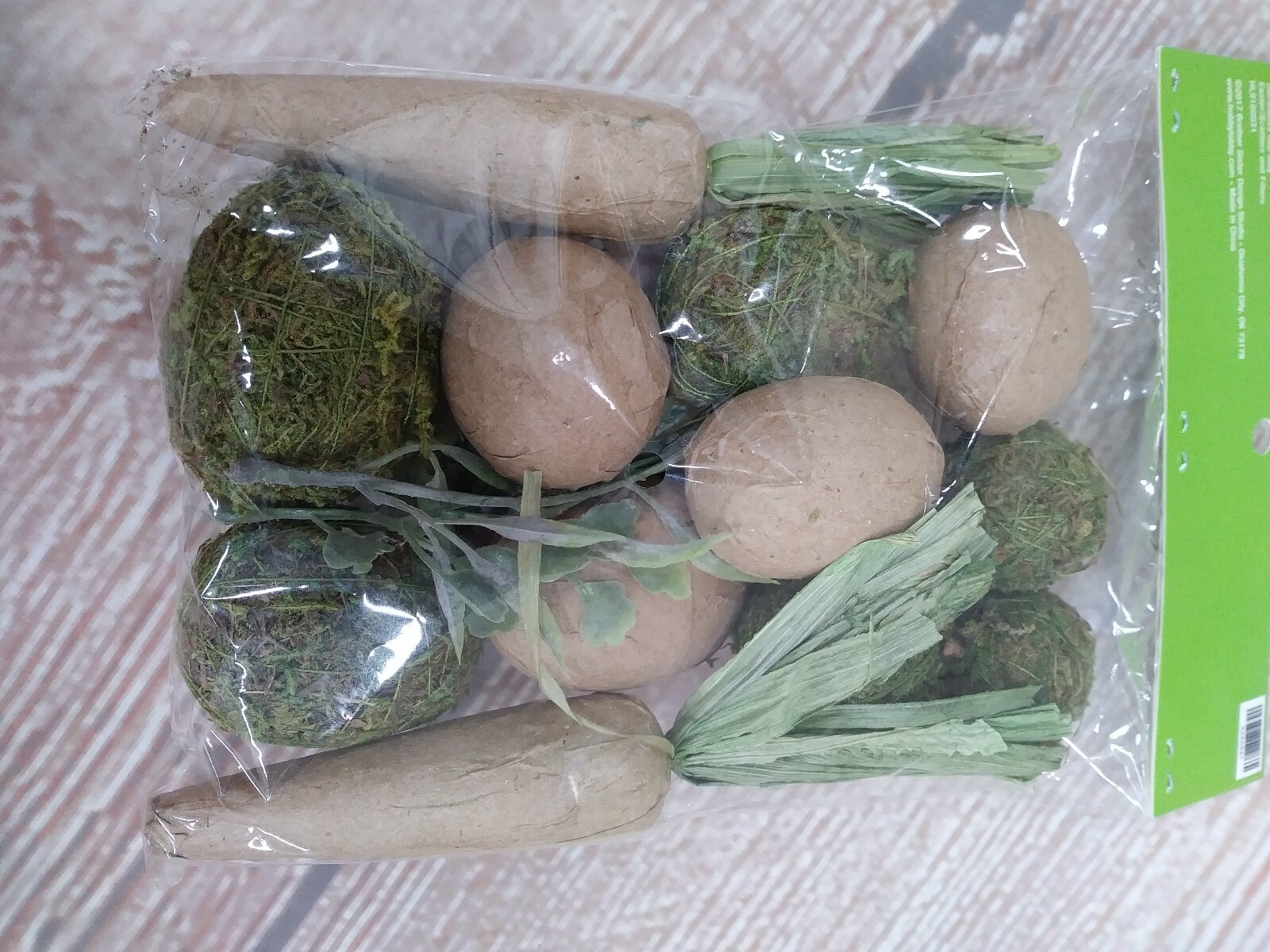 Moss Paper Mache Crafts Easter Carrots Eggs Filler Scatter Decor Earthy Natural