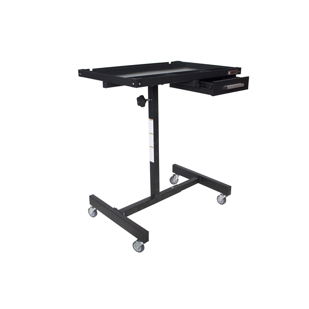 K Tool International Work Table 30 Inch Adjustable (Matte Black) 75107