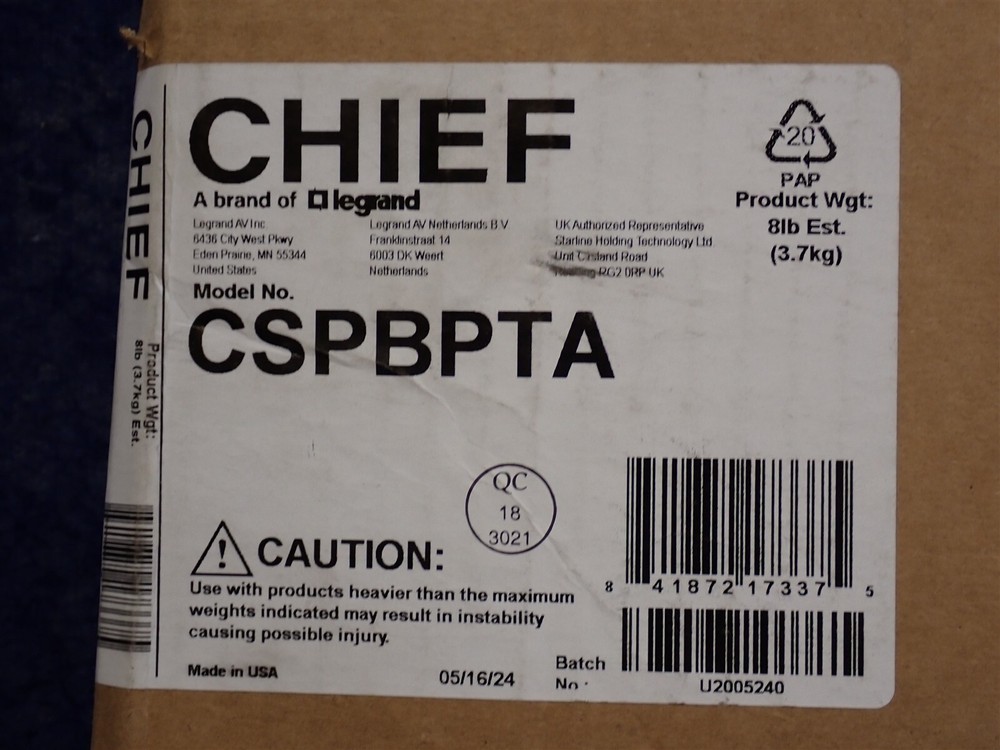 NEW Chief CSPBPTA Proximity Component Storage Panel TA Backplane (Q33)
