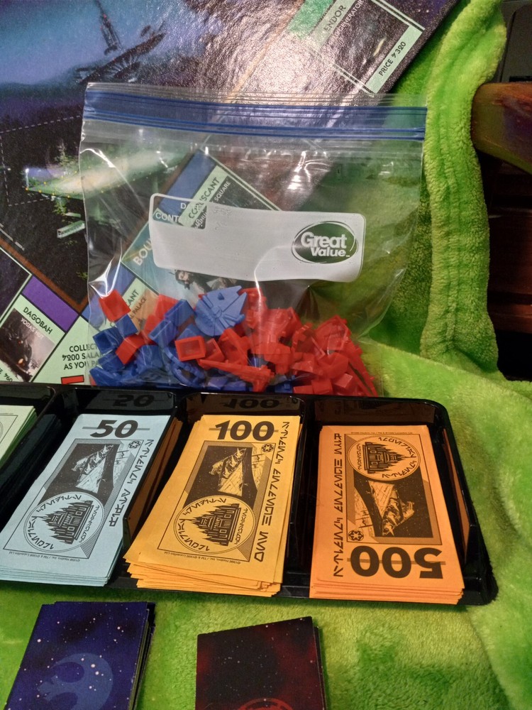 REPLACEMENT 1997 MONOPOLY STAR WARS CLASSIC TRILOGY EDITION READ!!!