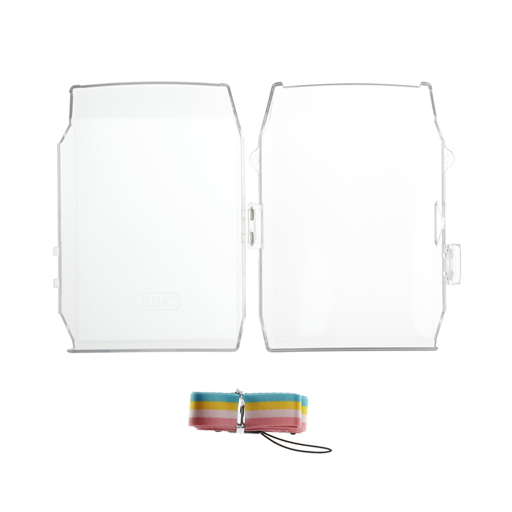 Smart Phone Printer Clear Case+Neck Strap Compatible with Fuji INSTAX SHARE SP2