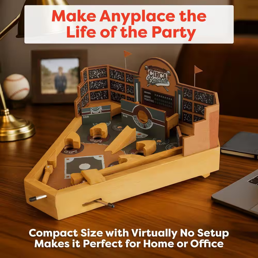 Tabletop Baseball Pinball Game