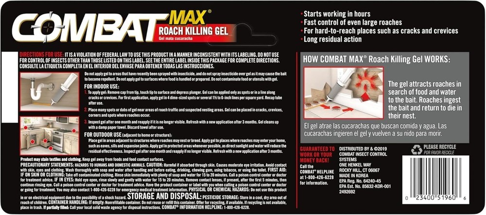 COMBAT Source Kill Max Roach Insect Killer Gel 60g