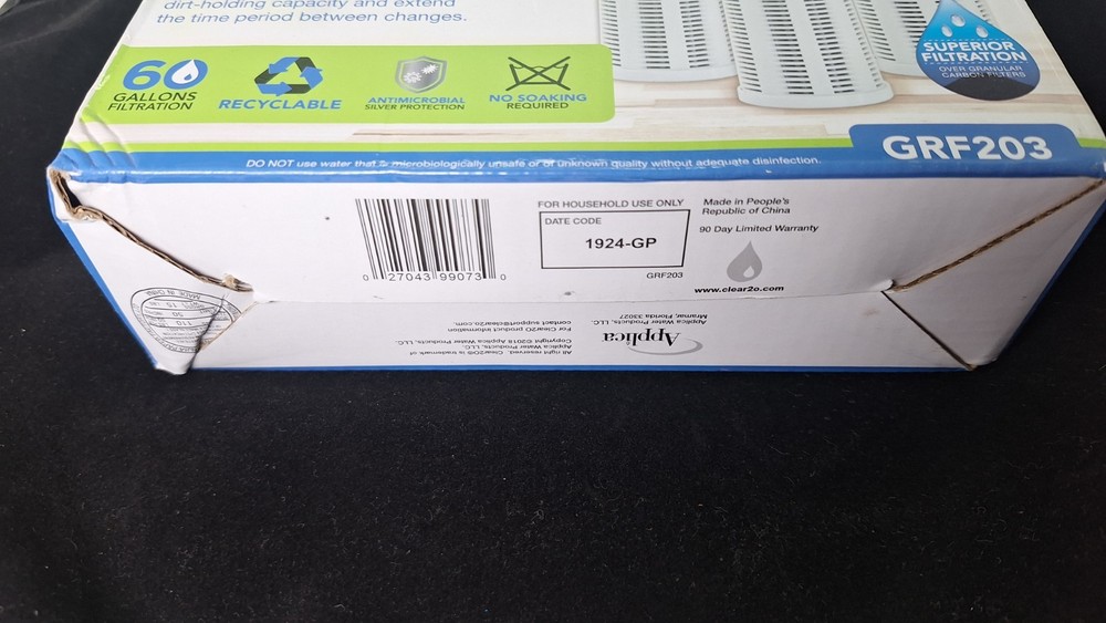 Clear2O Water Filters Gravity Advanced Water Replacement Filter GRF203 Open Box