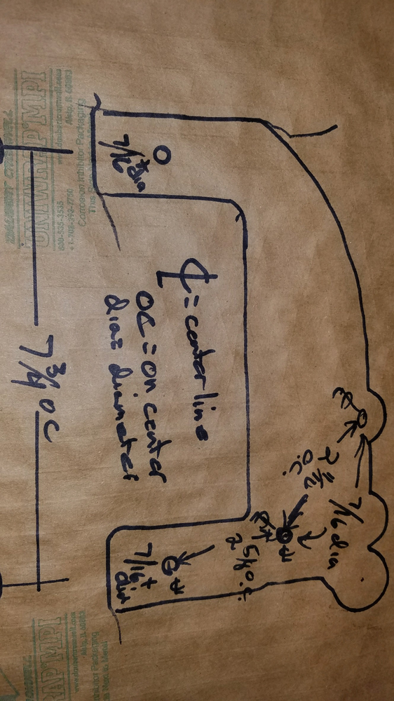 Central Machinery 14" bandsaw Bracket Trunnion Support