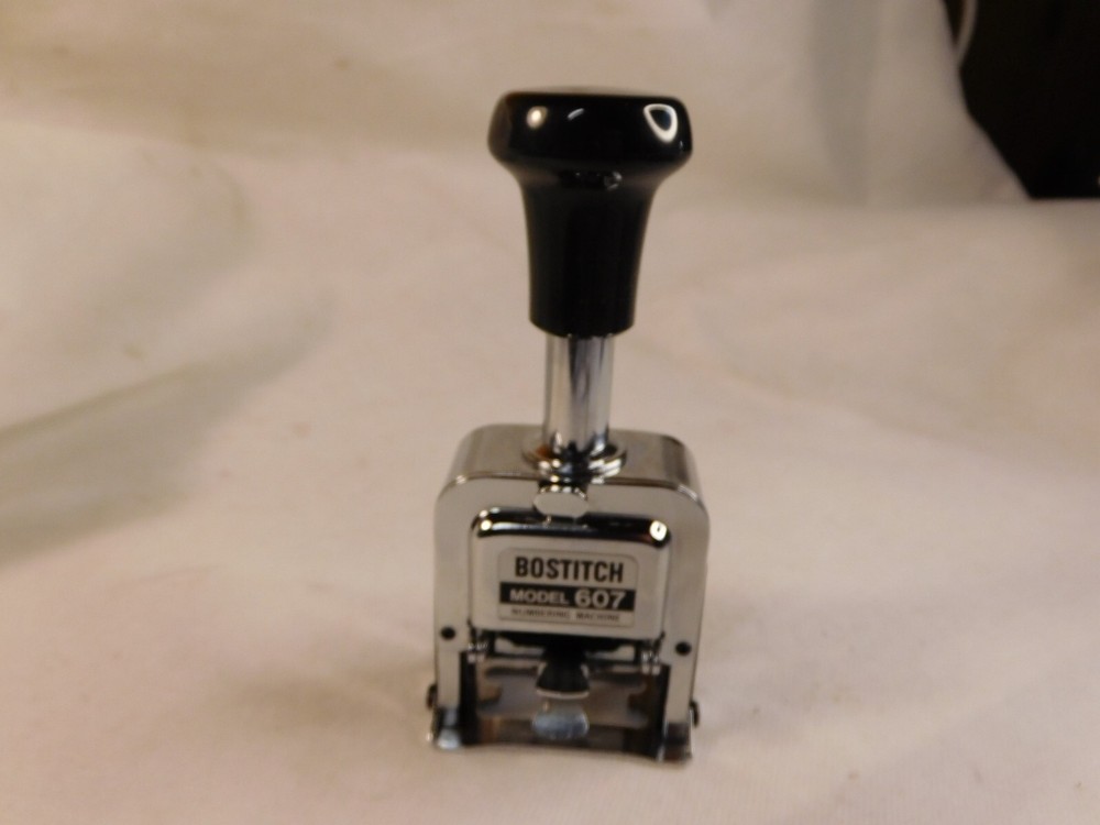 Bostitch Model 607 Numbering Machine