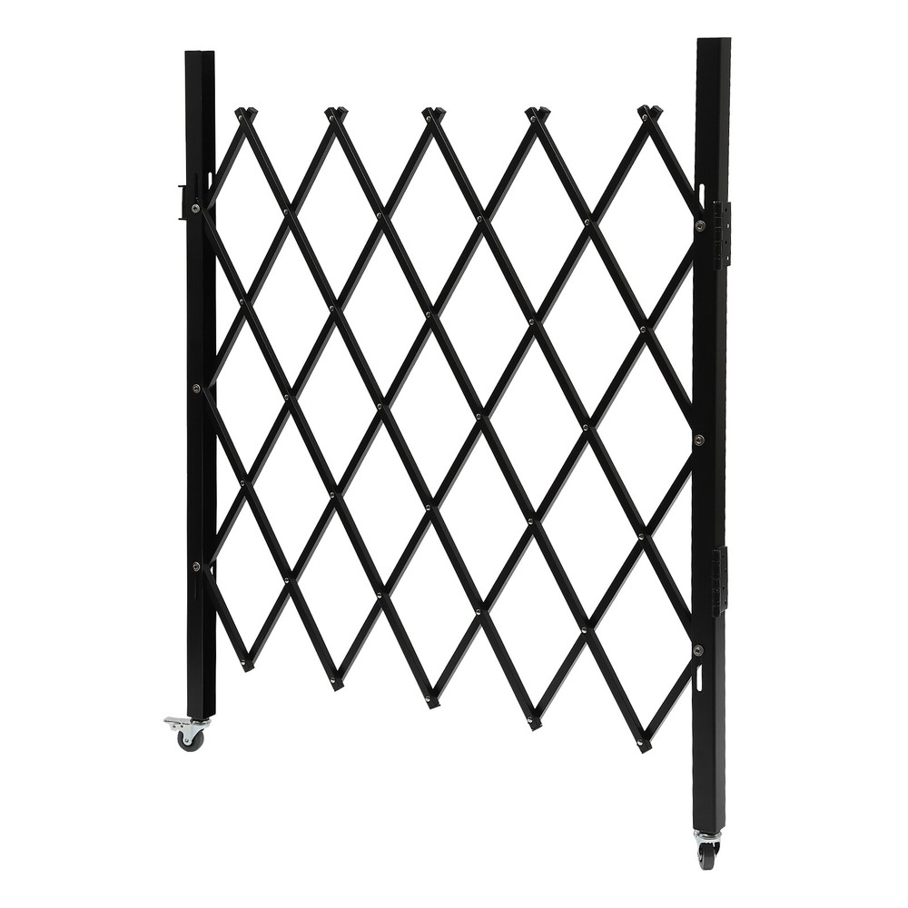 1.3m*93cm Single Folding Security Gate Folding Door Gate Rolling Barricade Gate