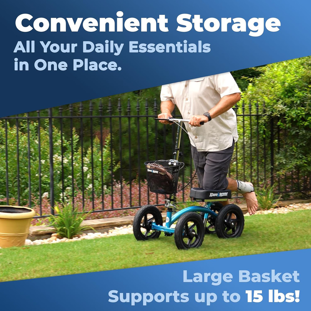KneeRover Knee Scooter Basket Universal Attachment with Handle Bracket