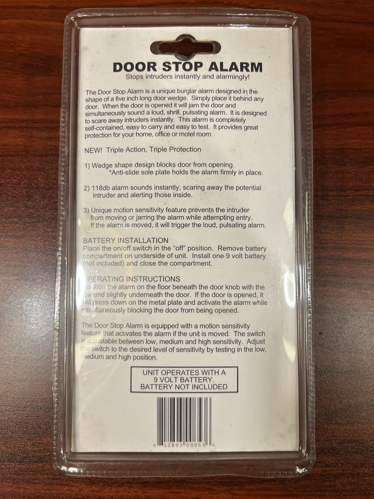 Security Plus Door Stop Alarm