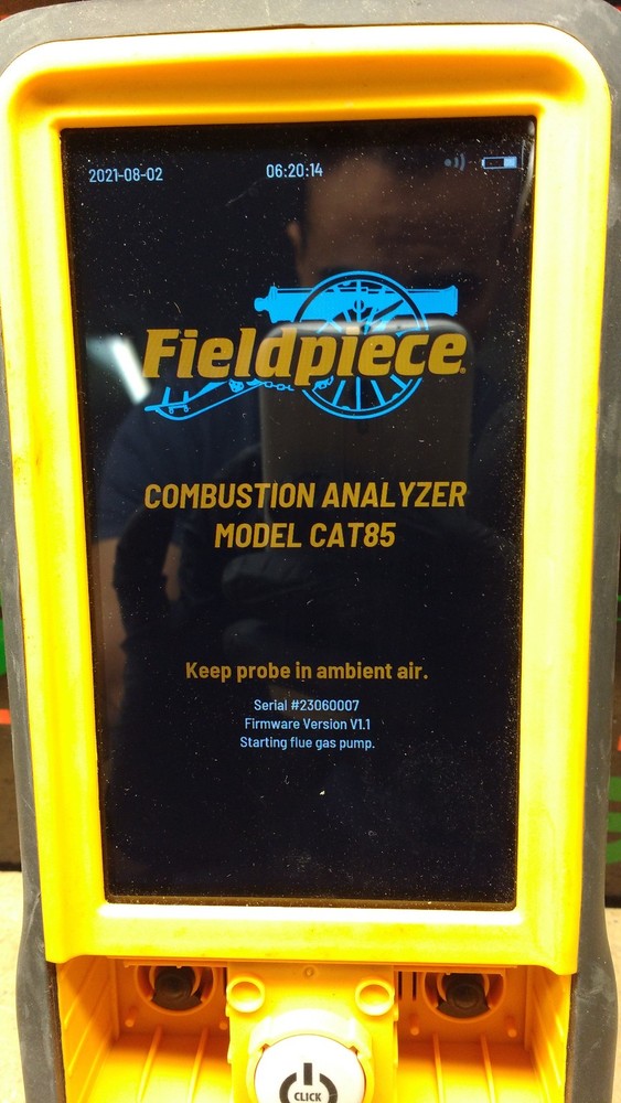 Fieldpiece CAT85 Combustion Analyzer Oxygen CO  INCOMPLETE READ LISTING