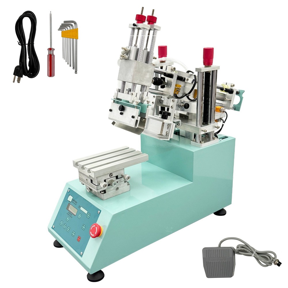 110V Desktop Semi-Automatic Rocker Screen Printing Machine 20x12cm Workbench