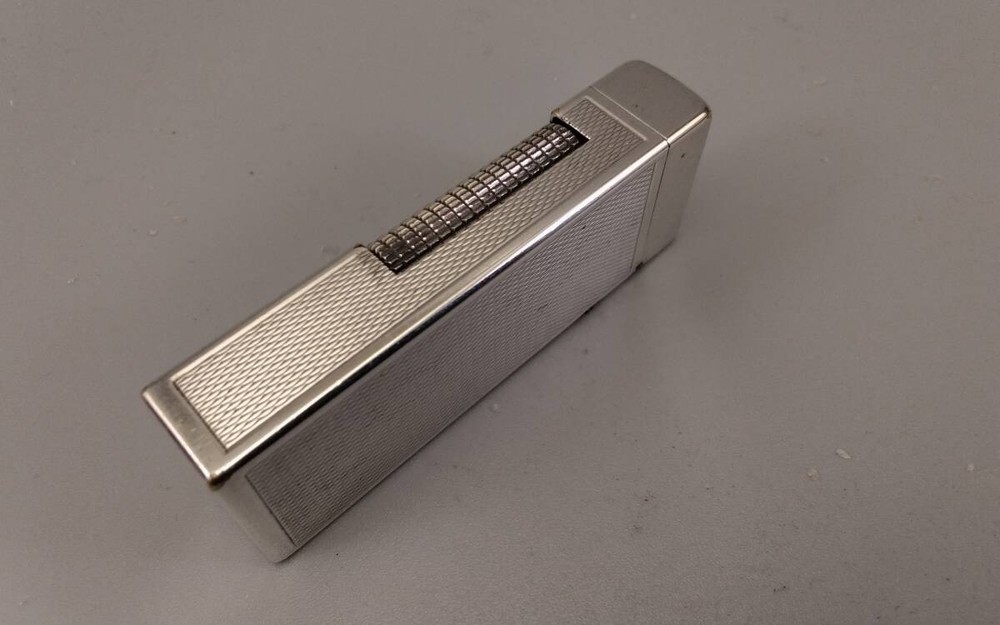Dunhill Rollagas Early Model Silver Lighter Fully Working