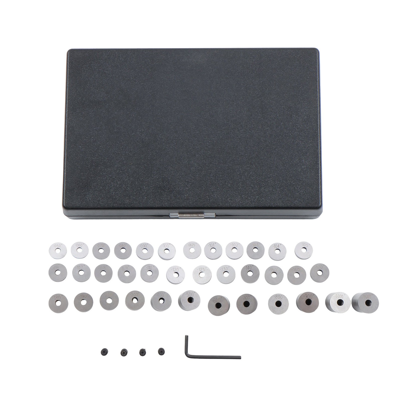 Versatile 36pc Steel Round Gage Block Kit for Technical Measuring