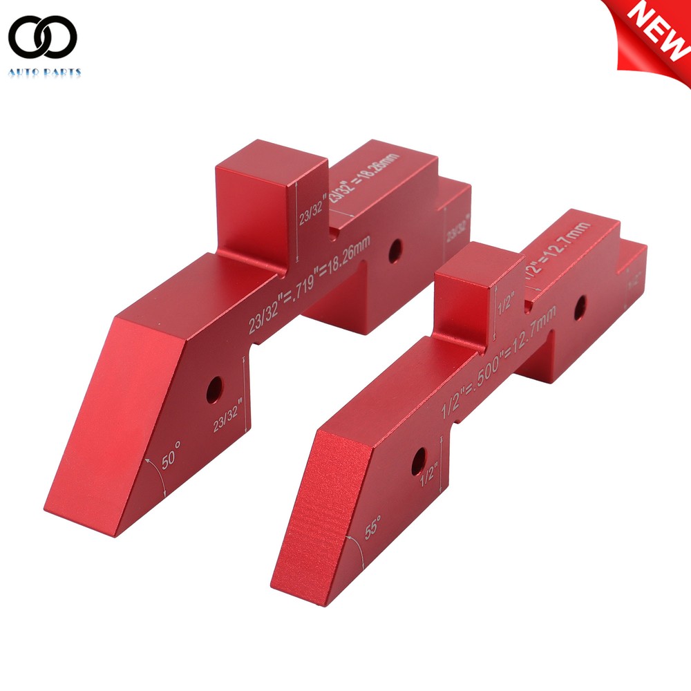 Aluminum Height Gauge Router Table Setup Bars Precision Setup Blocks 14PCS