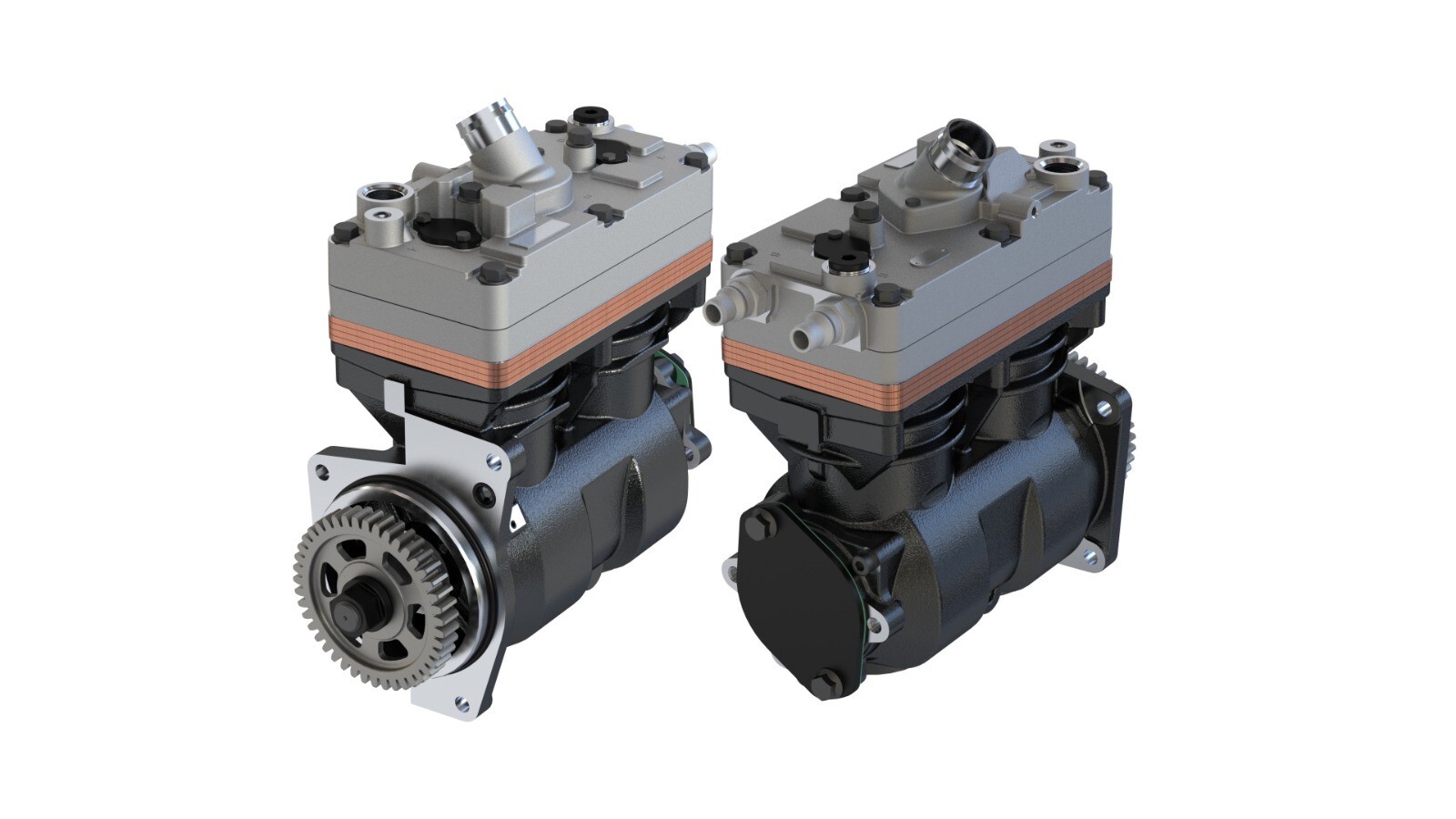 Air Brake Compressor for Mercedes With GEAR / LK4973 / K066332N00 / K066332N01