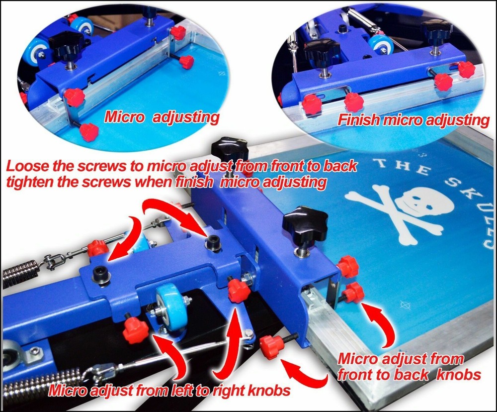 Top-grade 6 Color 6 Station Screen Printing Kit Include Machine&Materials Kit
