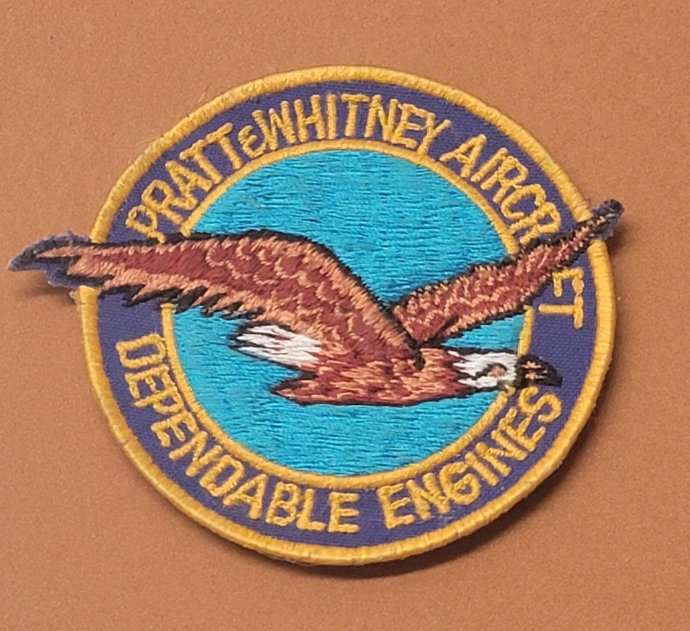 Pratt & Whitney Dependable Engines Aircraft Aviation Eagle Logo Souvenir Patch