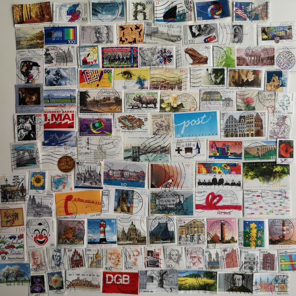 Germany Post 1990 Stamps Collection - 100 to 1000 Different