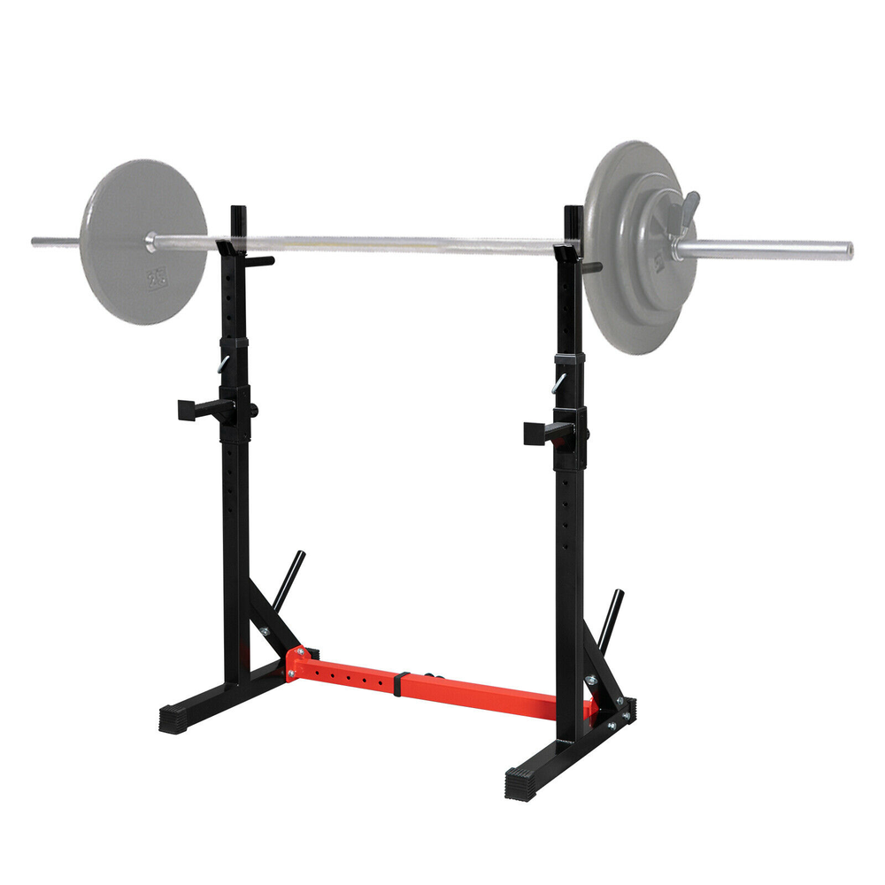 Multi-function Home Fitness Adjustable Barbell Stand Squat Bench Press Trainer