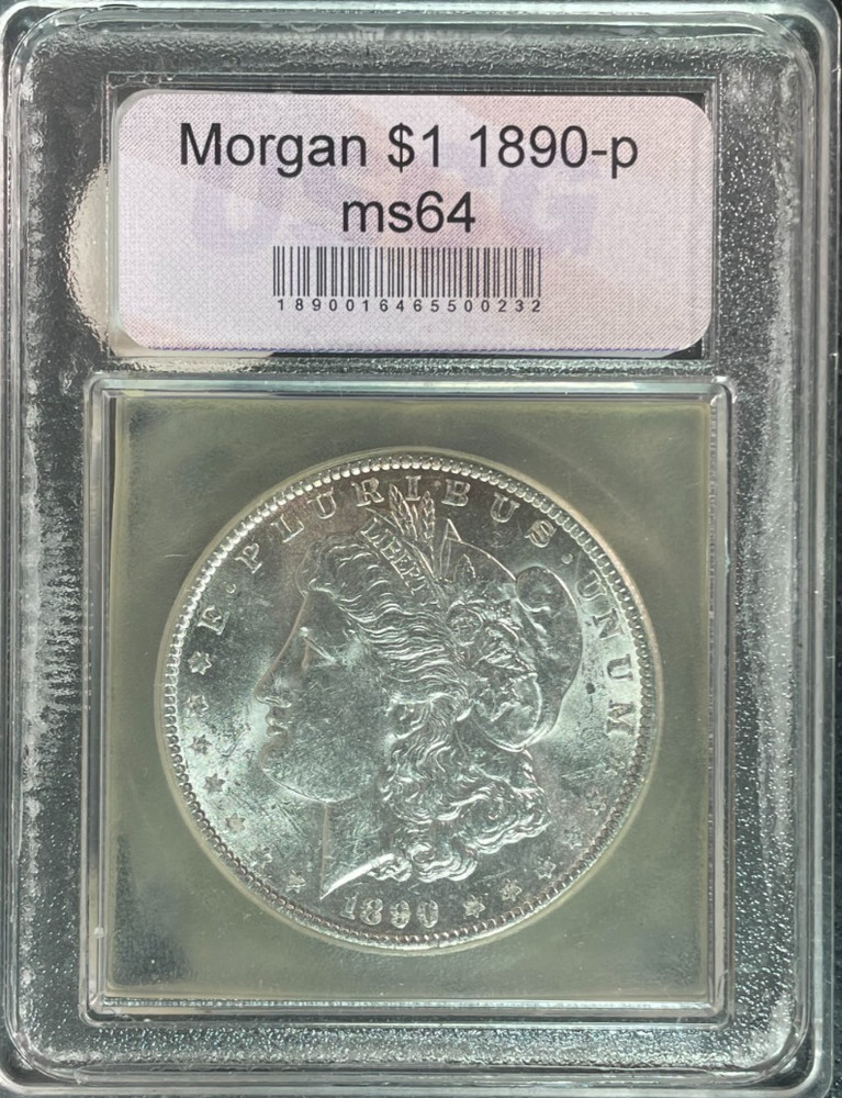 1890-P MORGAN SILVER DOLLAR ~BU ~NICE COIN~REF#USC