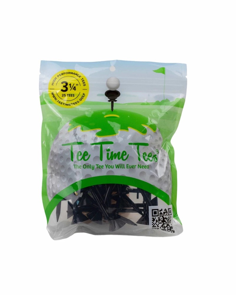 Golf Tee's 25 Pack X Tee's Black Plastic Tee