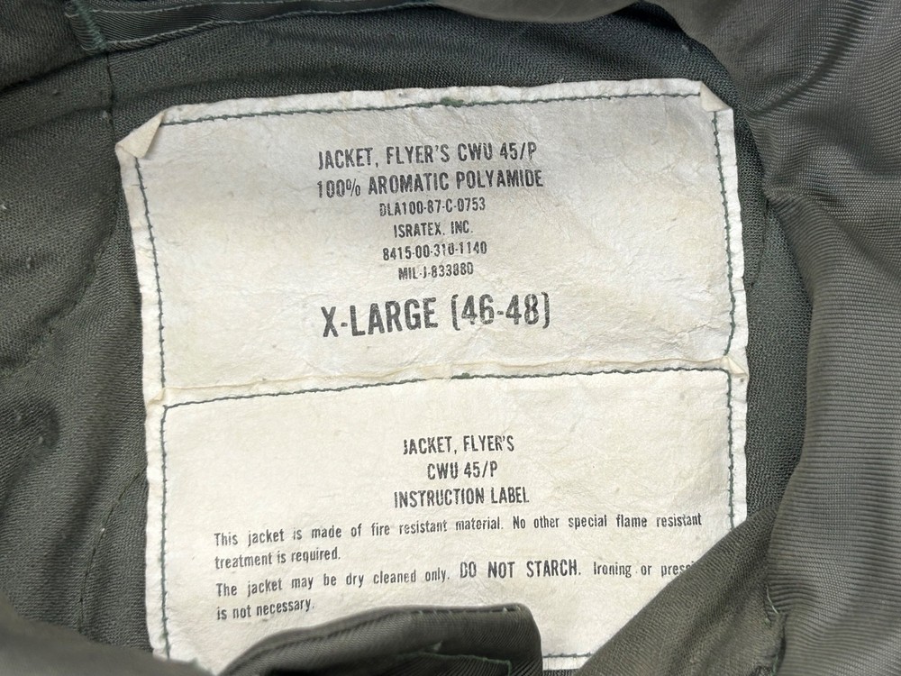 US Air Force Lieutenant Colonel CWU-45/P Flight Jacket
