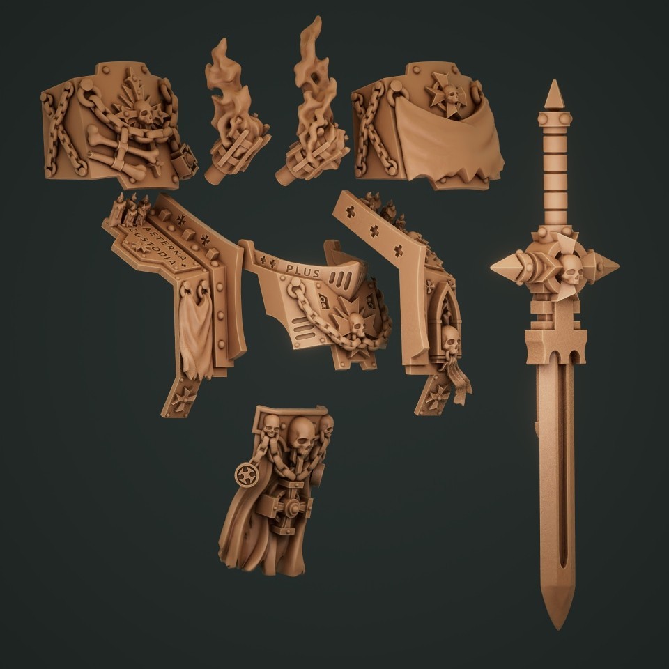 Templar Crusaders Dreadnought Upgrades (Brutalist, Redemption)