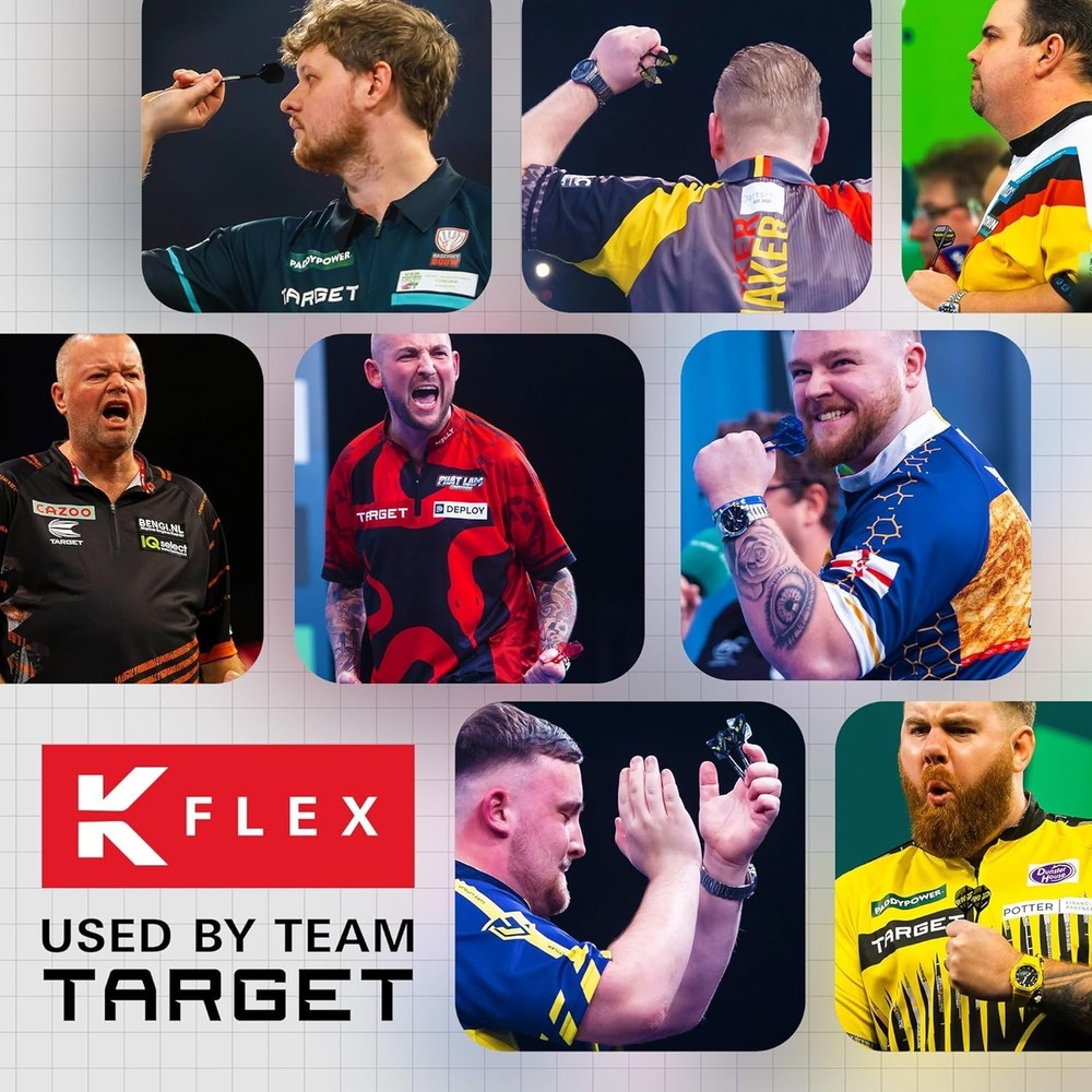 K-Flex Integrated Dart Flights and Shafts, Kflex 9 Pack Bundle, Multipack - K Fl