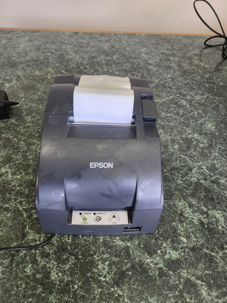 Epson TM-U220B M188B Kitchen Receipt Printer w/ Power Adapter