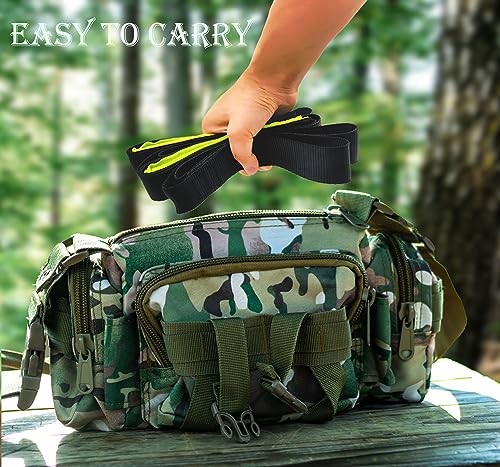 2-Step Climbing Stick Aider, Tree Stand Steps,with Reflective Layer Webbing
