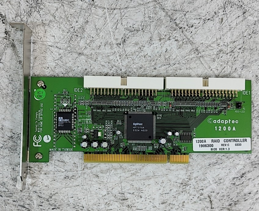 Adaptec 1200a 1906300 REV C RAID Controller Card