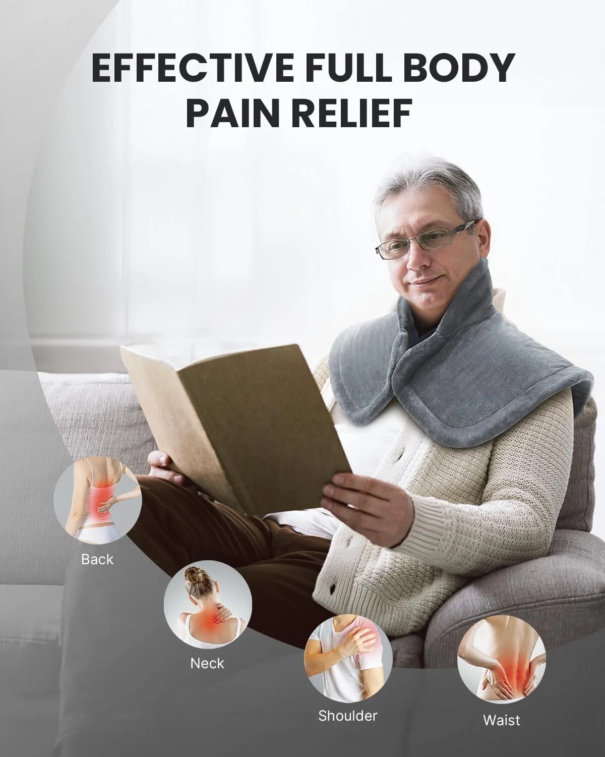 Electric Heating Pads For Muscle Cramps Back Neck Heating Pad Pain Relief 24x33"