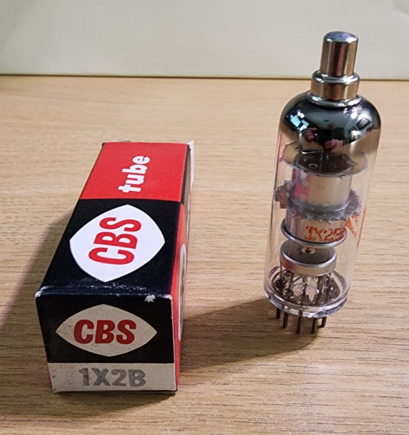 1X2B CBS High Voltage Rectifier Vacuum Tube - NOS - TESTED