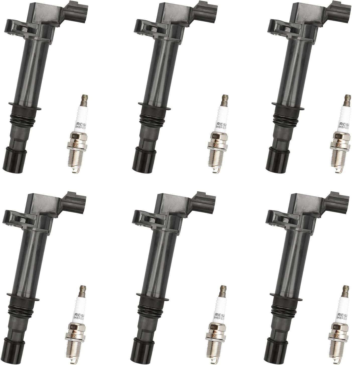 6X Ignition Coil & Spark Plug Coil OEM-Quality For Jeep Liberty Dodge 3.7 UF270