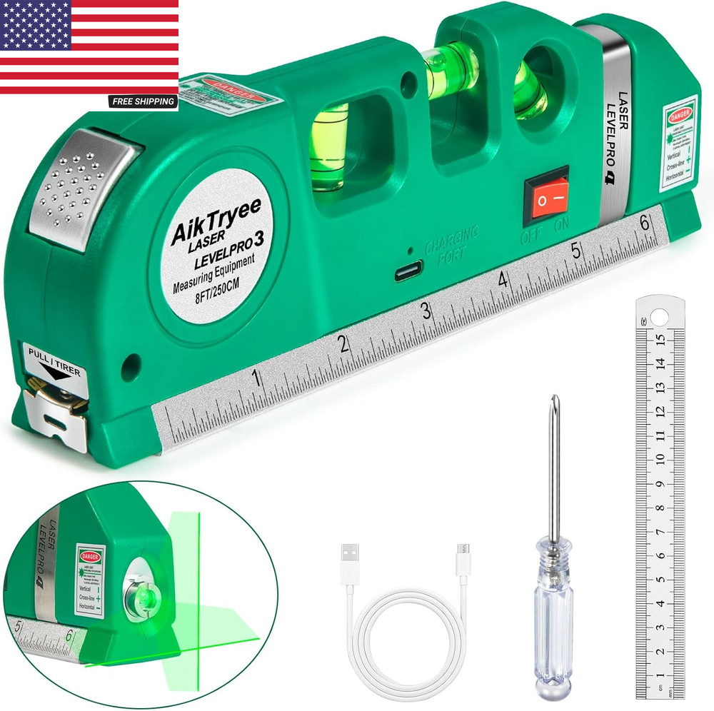 Level Tool Laser Level Leveler Tool Cross Line Vertical and Horizontal Line with