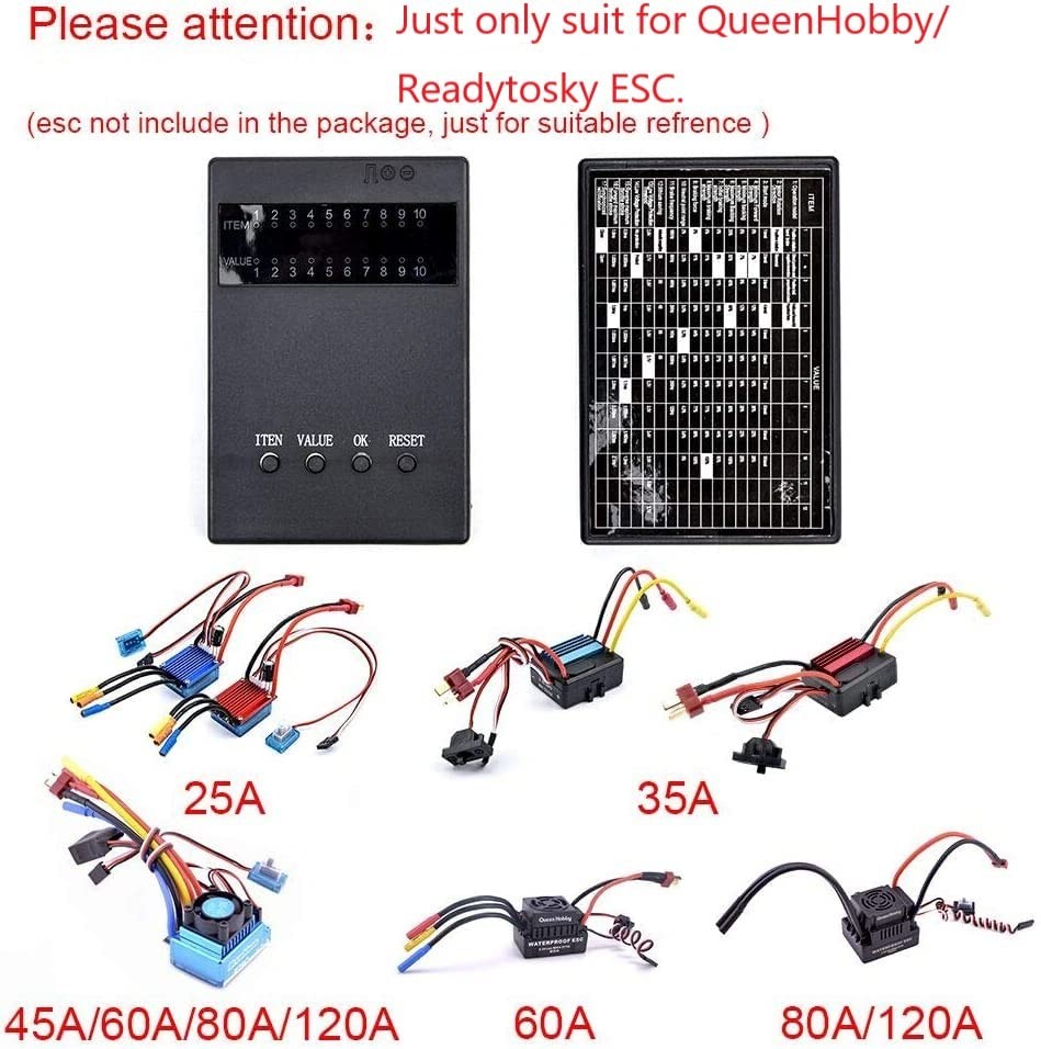 New Programming Card for RC Car ESC Brushless Electronic Speed Controller