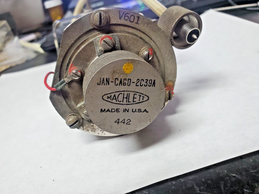 1960s US vintage UHF missile transmitter part w/ JAN-CA6D-2C29A triode 8133366