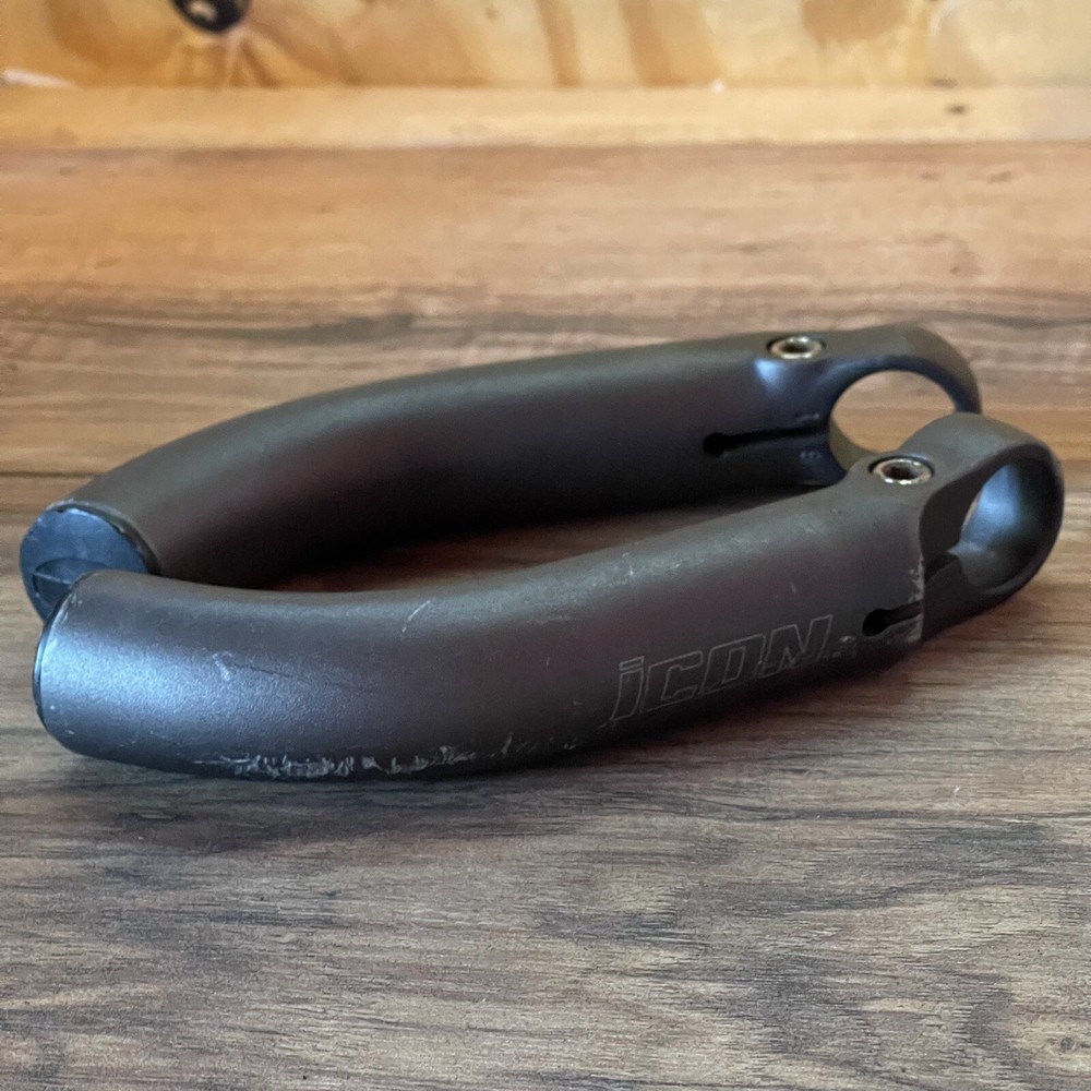 Icon Trek Gray Anodized Bar Ends Oversized Short Bend