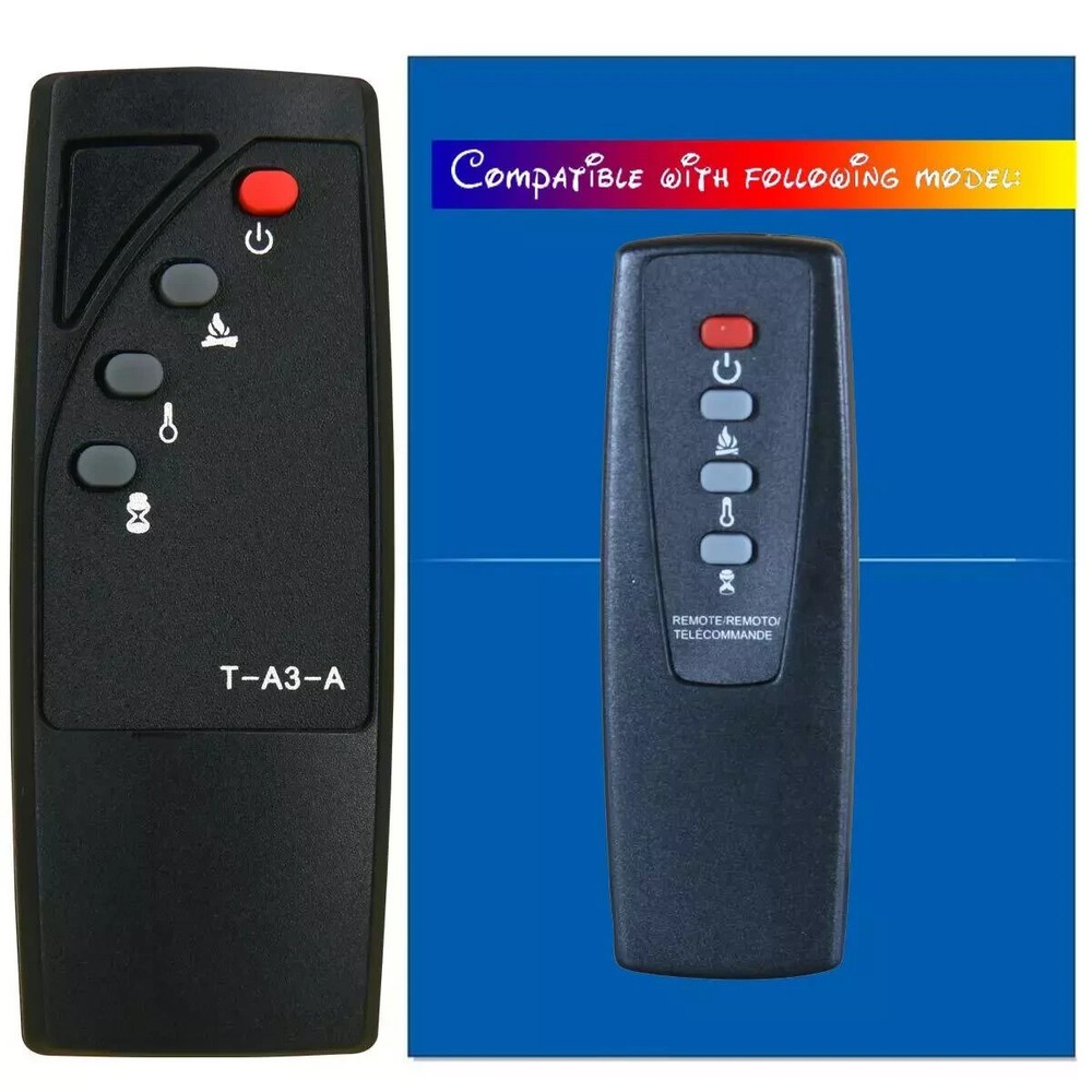 replacement for twin star classicflame electric fireplace heater remote control