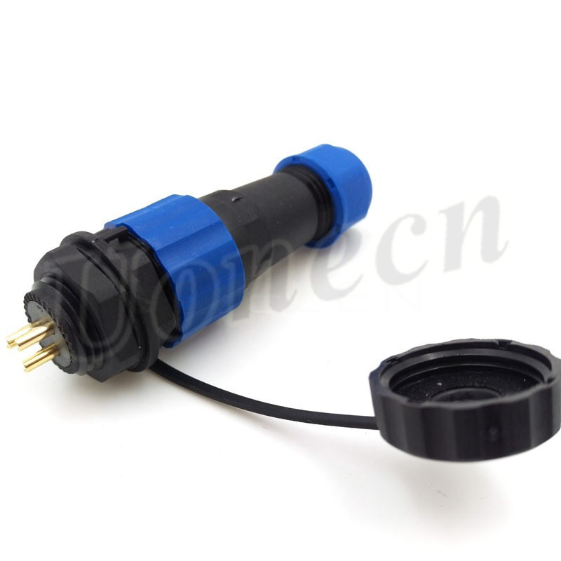 SD16 3 Pin Waterproof Connectors IP68 Power Cable LED Panel Light Current Plug