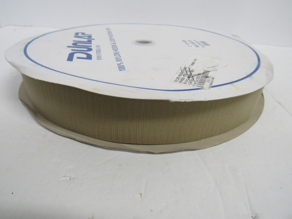 Dunlap Nylon 2" Hook & Loop Fastening Tape 2" Beige Hook Only 50 YD