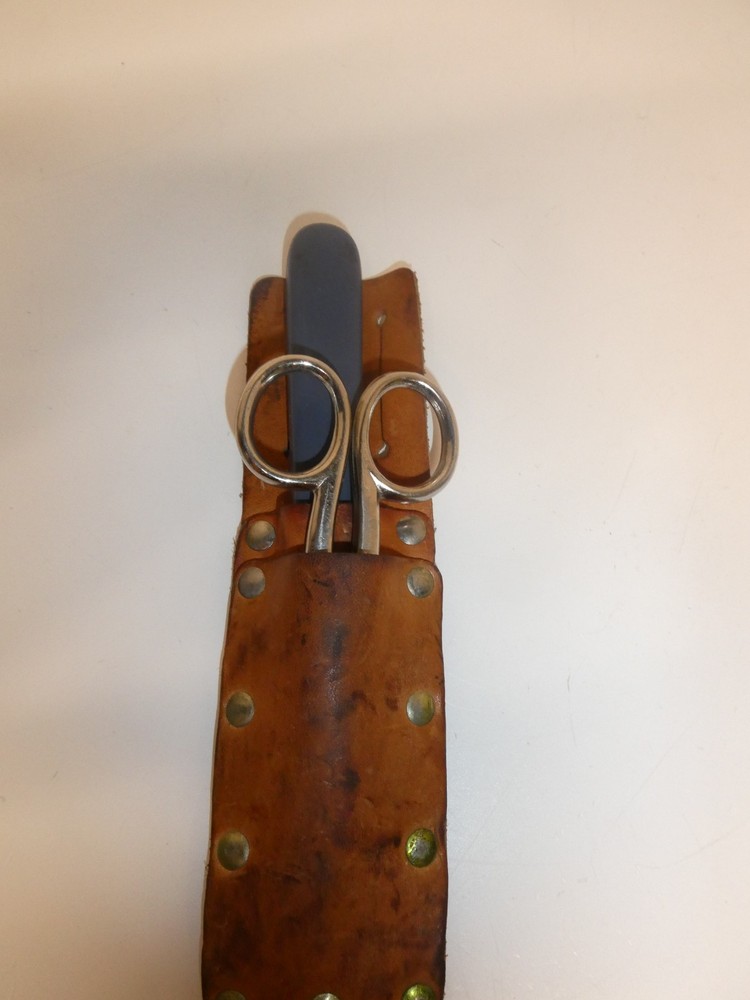 VTG HERITAGE (C) TELCO/INSTALLER/NETWORKING CABLE SPLICER SCISSORS Snips Leather