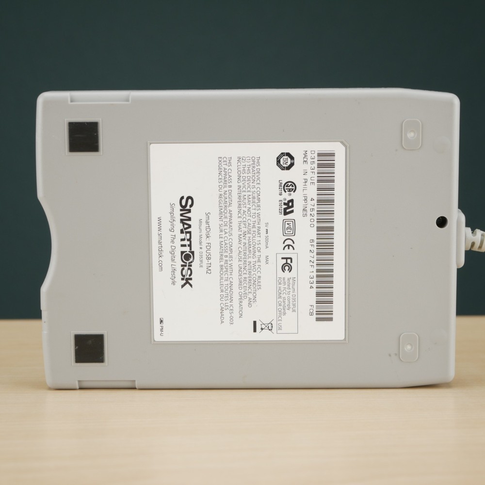 SmartDisk External Floppy Drive FDUSB-TM2 Mitsumi Model # D353FUE