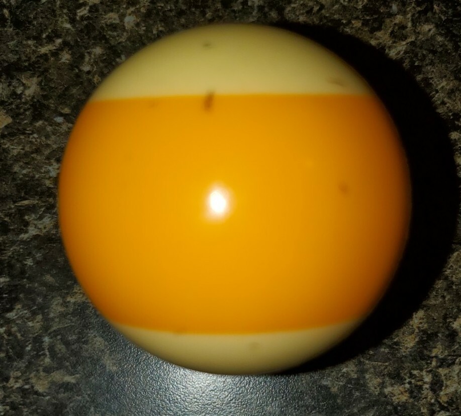 Replacement Regulation Pool Ball 9 Striped Yellow Ball