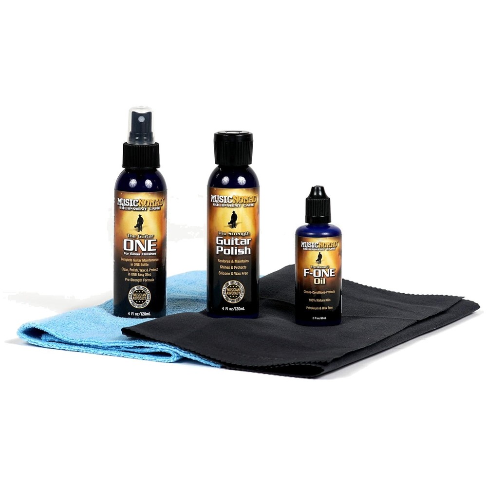 5-Piece Guitar Cleaning Kit with Microfiber Cloths